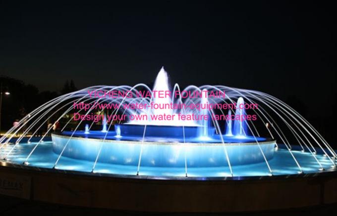 На открытом воздухе музыкальный проект фонтана, фонтан большого пруда музыкальный танцуя