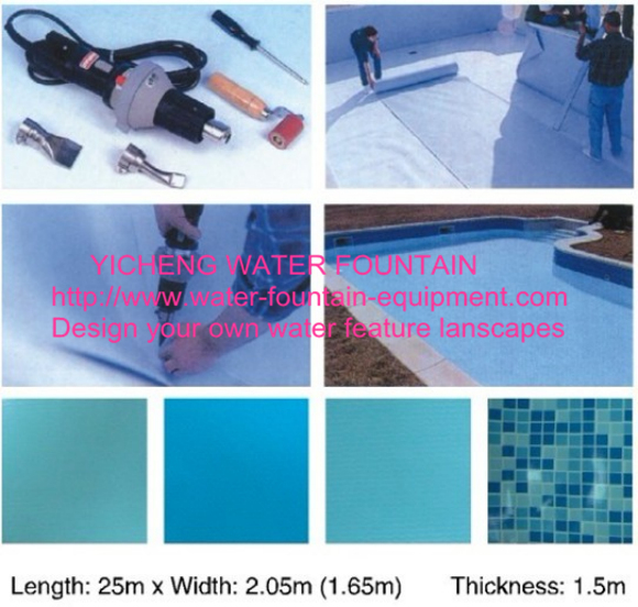 УЛЬТРАФИОЛЕТОВАЯ устойчивая водоустойчивая синь аксессуаров бассейна PVCInground