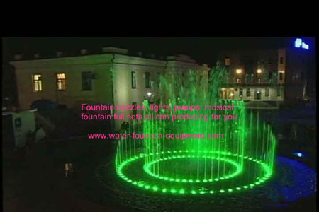 Проект фонтана 7 колец музыкальный танцуя с идущим диаметром волновой функции 12 метра
