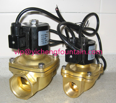 Тип AC24V SS оборудования фонтана клапана соленоида 2 путей подводный и латунный материал