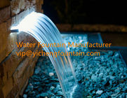Аксессуары фонтана пруда сопла падения воды прямоугольника со светом приведенным прокладки для продажи